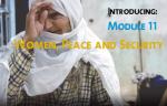 I Know Gender, Module 11 - Women, Peace and Security