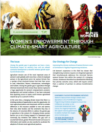 Programme autonomisation economique des femmes rurales